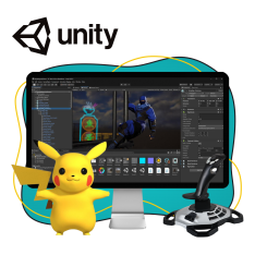 Мир игр на Unity 2D на популярном движке + AI-помощники - КИБЕРшкола программирования для детей, компьютерные курсы для школьников, начинающих и подростков - KIBERone г. Сочи