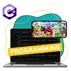 Программирование на C#. Удивительный мир 2D-игр - КИБЕРшкола программирования для детей, компьютерные курсы для школьников, начинающих и подростков - KIBERone г. Сочи