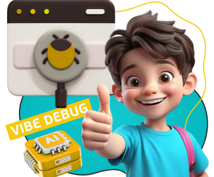 Тестирование & Vibe Debug. Охотники за багами - КИБЕРшкола программирования для детей, компьютерные курсы для школьников, начинающих и подростков - KIBERone г. Сочи