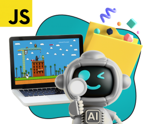 Язык программирования JavaScript + AI. Проектное обучение + геймификация + AI-помощники - КИБЕРшкола программирования для детей, компьютерные курсы для школьников, начинающих и подростков - KIBERone г. Сочи